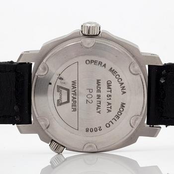 ANONIMO, Opera Meccana, Wayfarer GMT 51 ATA, wristwatch, 42,5 mm.
