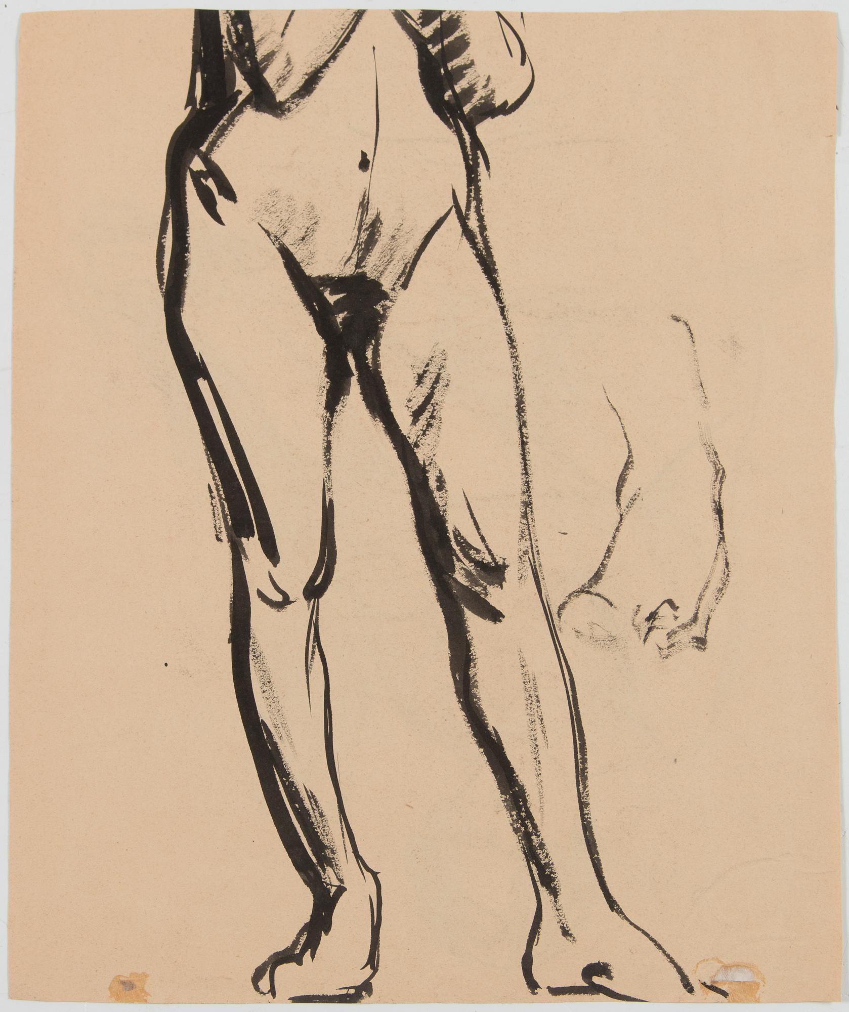 Santeri Salokivi, Nude Studies of Women, 5 pcs.