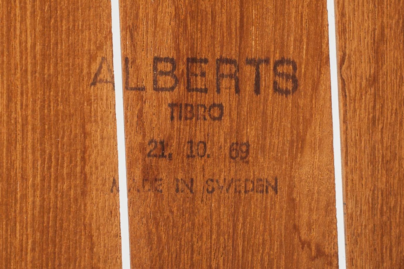 BÄNK, Alberts Tibro 1969, stämpelmärkt.