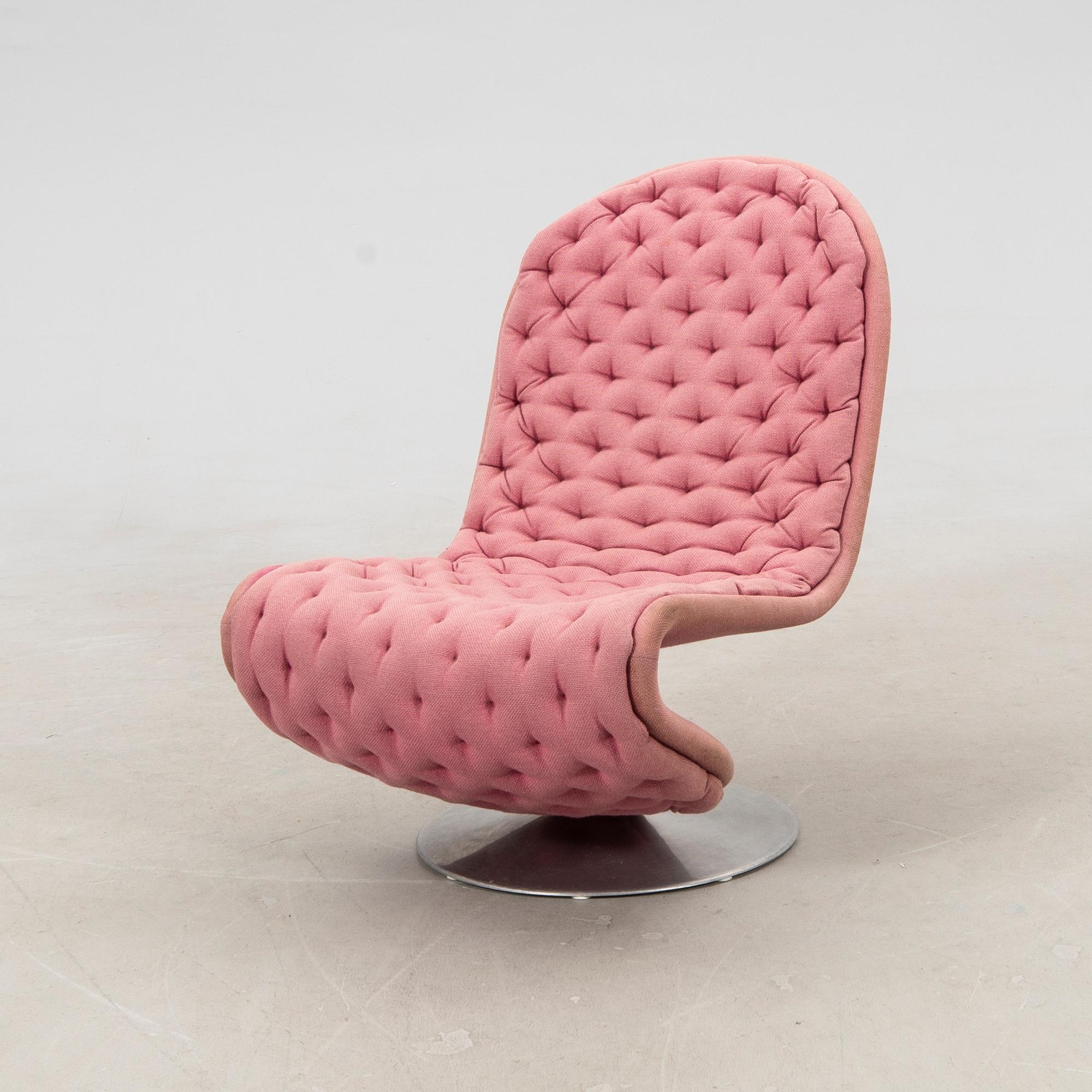 Verner Panton, fåtölj  ur serien "System 1-2-3", 1970-tal.