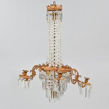 LJUSKRONA, oscariansk, 1800-talets andra hälft, höjd 96 cm.