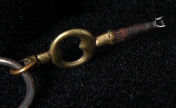 FICKUR, delvis silver, 1700/1800-tal.