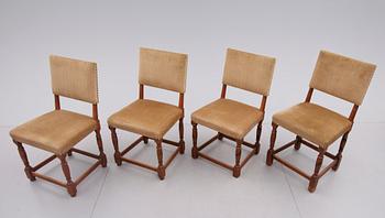 STOLAR, 4 st, barockstil, 1900-tal.