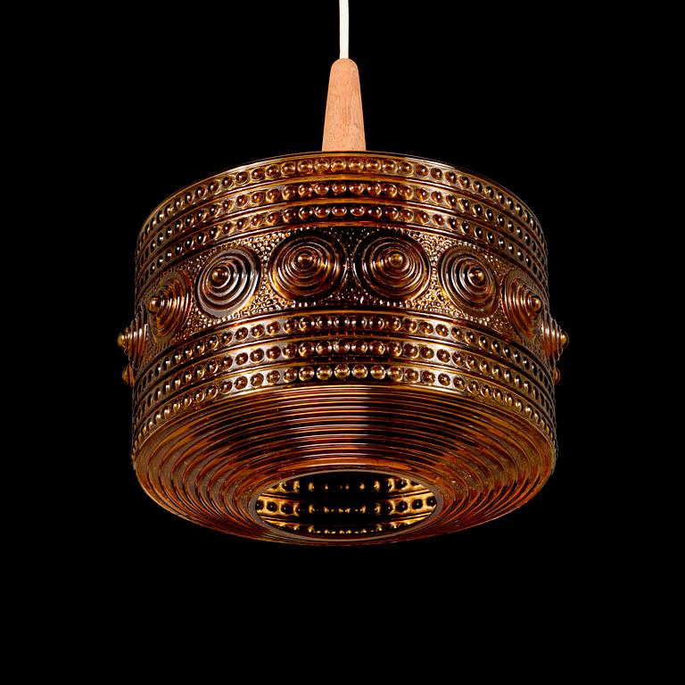 HELENA TYNELL, A pendant ceiling light, Flygsfors glasbruk, Sweden 1960s/1970s.