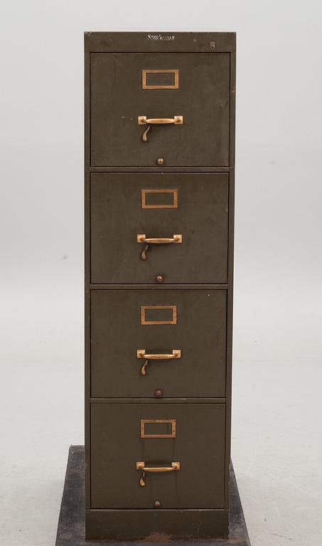 ARKIVSKÅP, plåt. "Shaw Walker". 1900-tal.