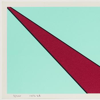 Olle Baertling, silkscreen in colours, 1956-68, signed 3/300.