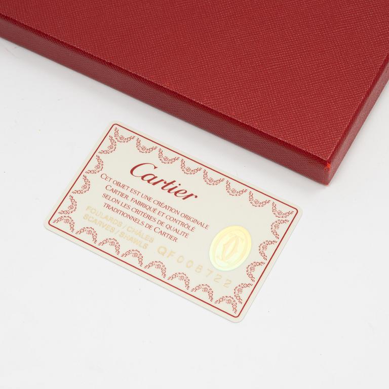 Cartier, a silk scarf.