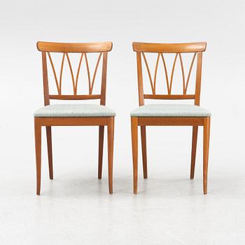 Carl Malmsten, six 'Pyramid' chairs, second half of the 20th century.
