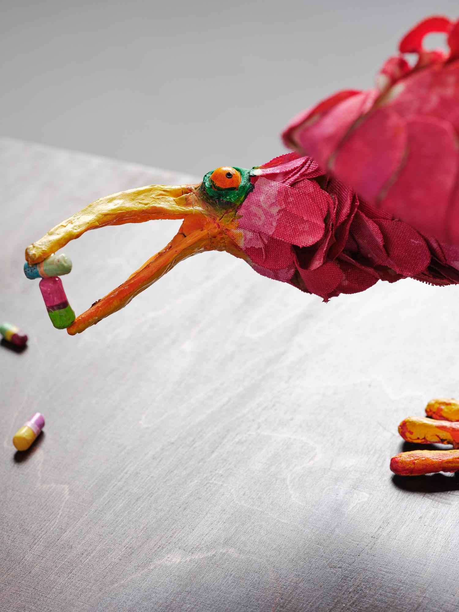 Nathalie Djurberg & Hans Berg, "A Thief Caught in the Act (Flock of Birds)".