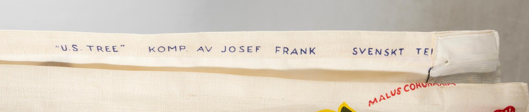 Josef Frank, curtains, a pair, "US Tree", Svenskt Tenn Company.