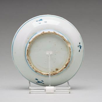 A set of nine blue and white dishes, Ming dynasty Tianqi/Chongzhen, 17th Century.