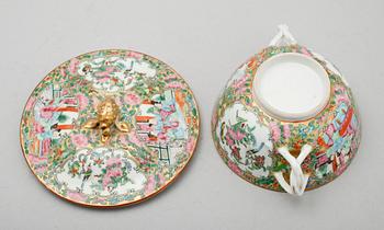 LOCKSKÅL, porslin, Kina, Kanton, 1800-tal.
