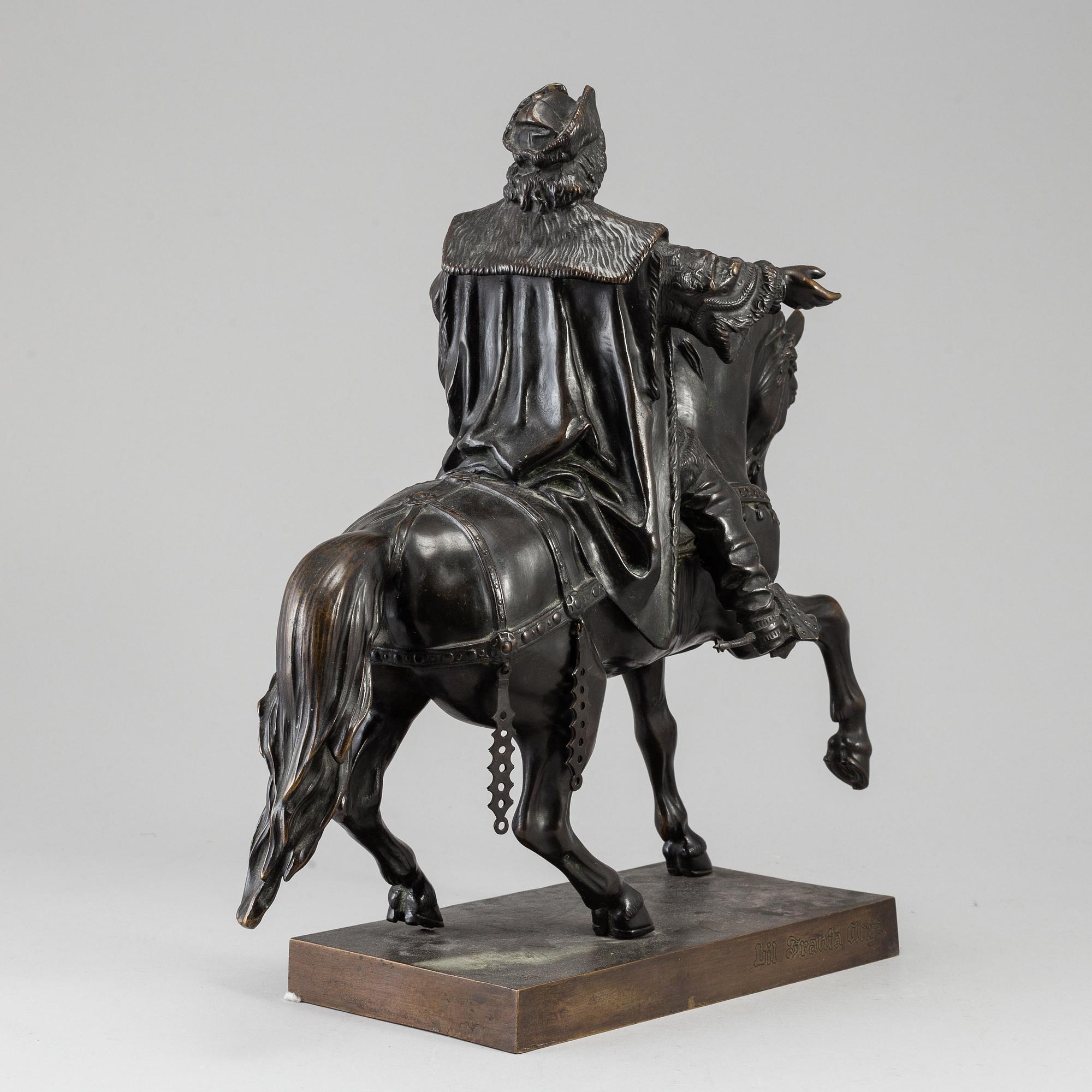 BOHUSLAV SCHNIRCH, sculpture. Bronze. Stamp signed. Height 39.5 cm, length 38 cm.