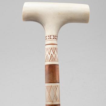 A cane by Ingvar Gustavsson, signed.