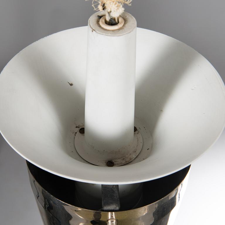 POUL HENNINGSEN, taklampa "PH-Kotte / PH Artichoke", för Louis Poulsen, Danmark tidigt 1960-tal.