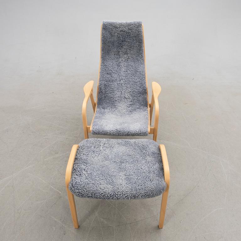 Yngve Ekström, Armchair with footstool, "Lamino", Swedese.