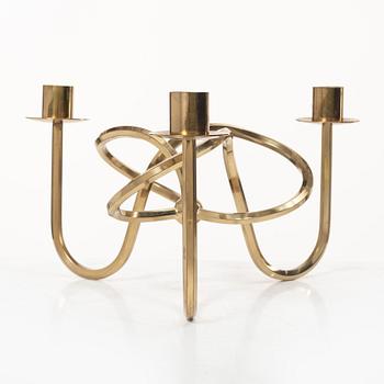 Josef Frank, a brass cadelabrum, "Vänskapsknuten', Firma Svenskt Tenn, Sweden.