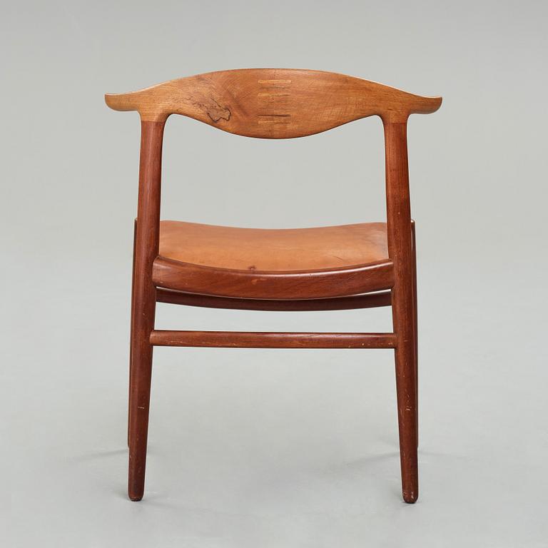 HANS J WEGNER, stol, "Cowhorn chair", en tidig version av "JH 505" för Johannes Hansen, 1950-tal.