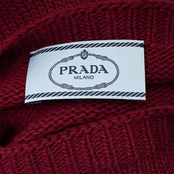 Prada, a knitted wool sweater, size 38.