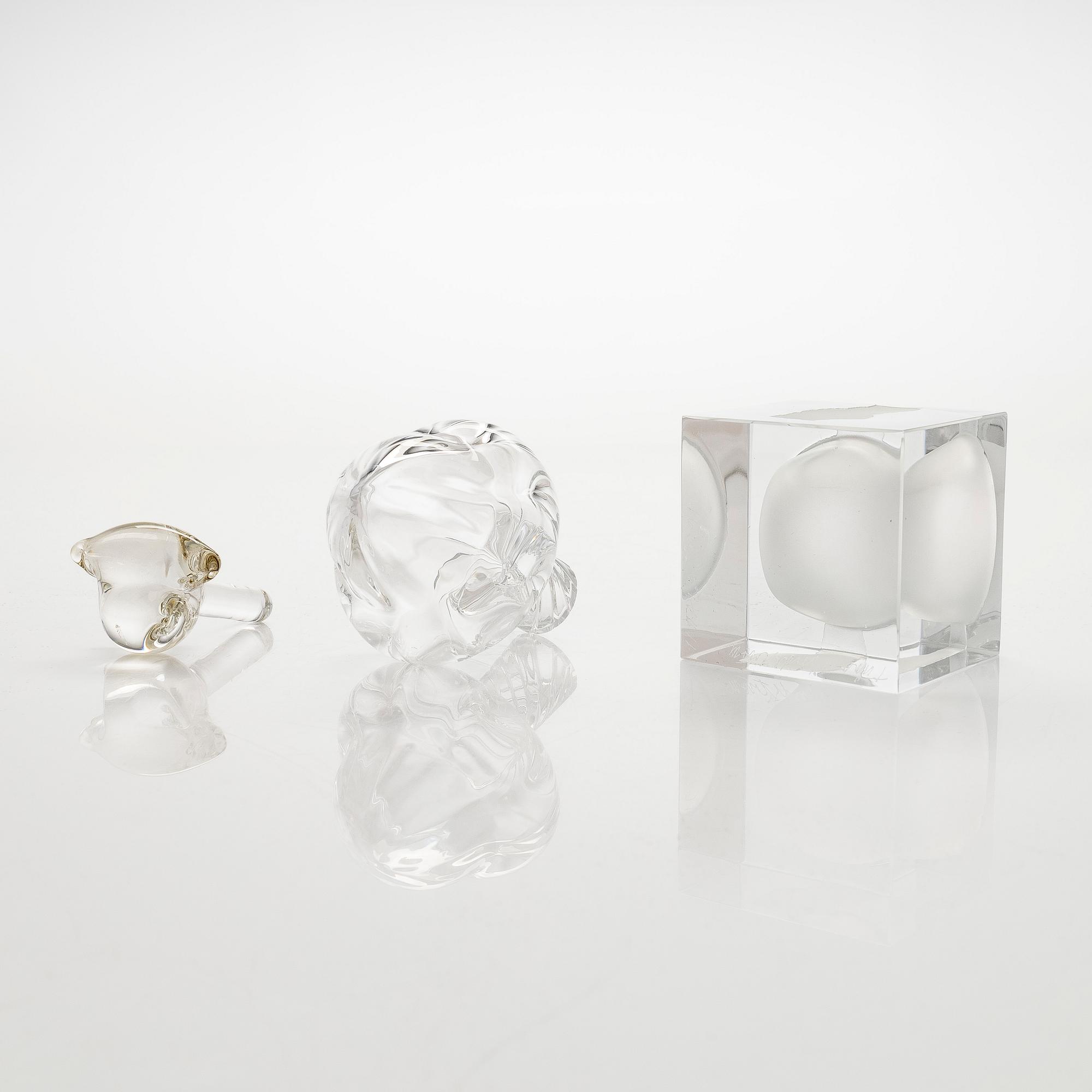 Tiina Nordström, an art glass signed Tiina Nordström, Iittala 1991.