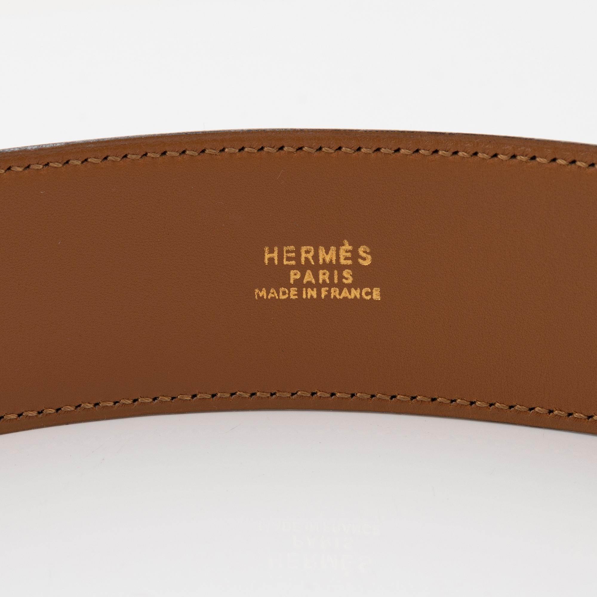 Hermès, skärp, "Collier de Chien", 1991. Storlek 75.