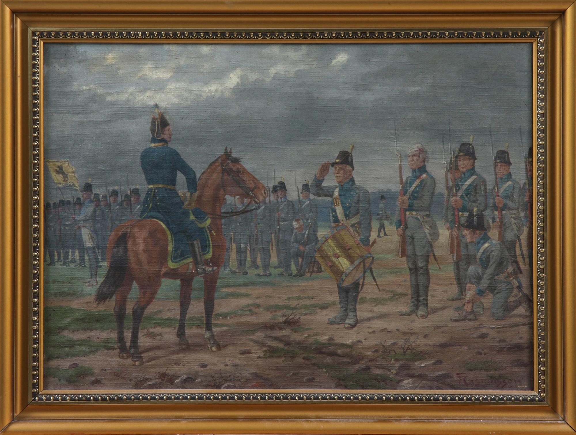 THORVALD RASMUSSEN, olja på duk, sign.