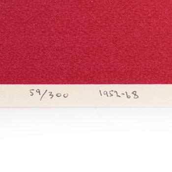 Olle Baertling, silkscreen in colours, 1952-68, signed 59/300.