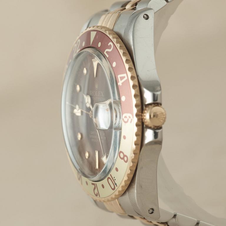 ROLEX, Oyster Perpetual, GMT-Master, Chronometer, "Root Beer, Nipple dial", wristwatch, 40 mm,