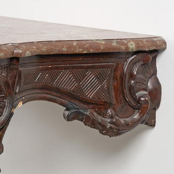A rococo console table by A. Flodin (master in Stockholm 1758-74).