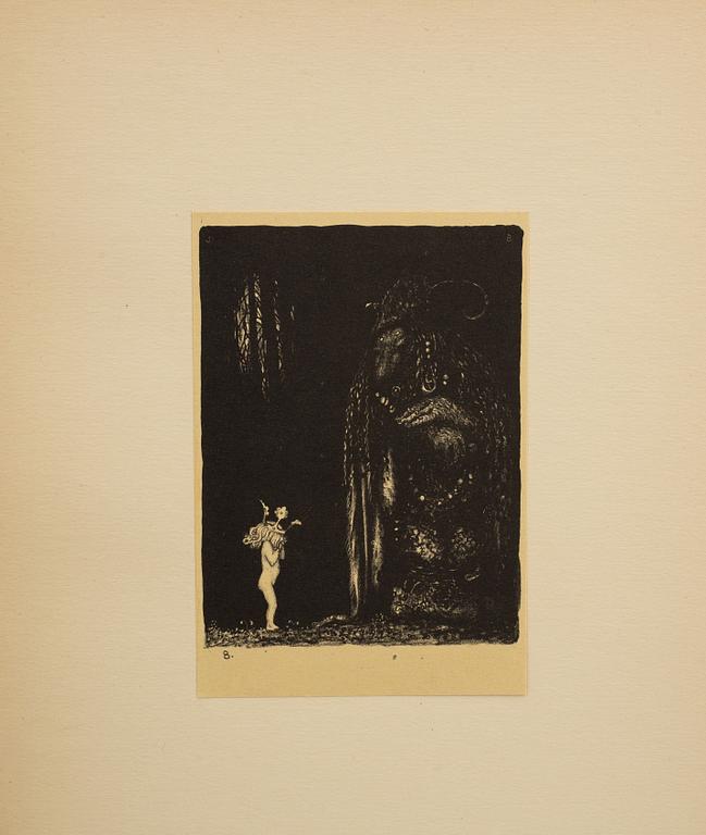 JOHN BAUER, "Troll", ten  litographs by John Bauer, Ernst Bauers Förlag Gothenburg, A. Börtzells, 1915.