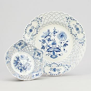 FAT, 2 st, porslin, Meissen, 1900-tal.
