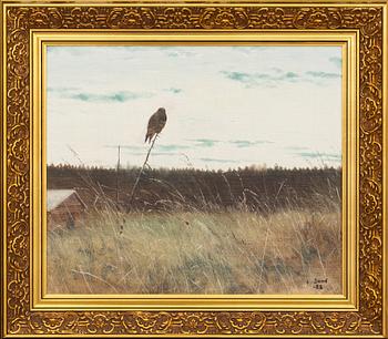 Lennart Sand, oil on canvas. Signed and dated 1982.