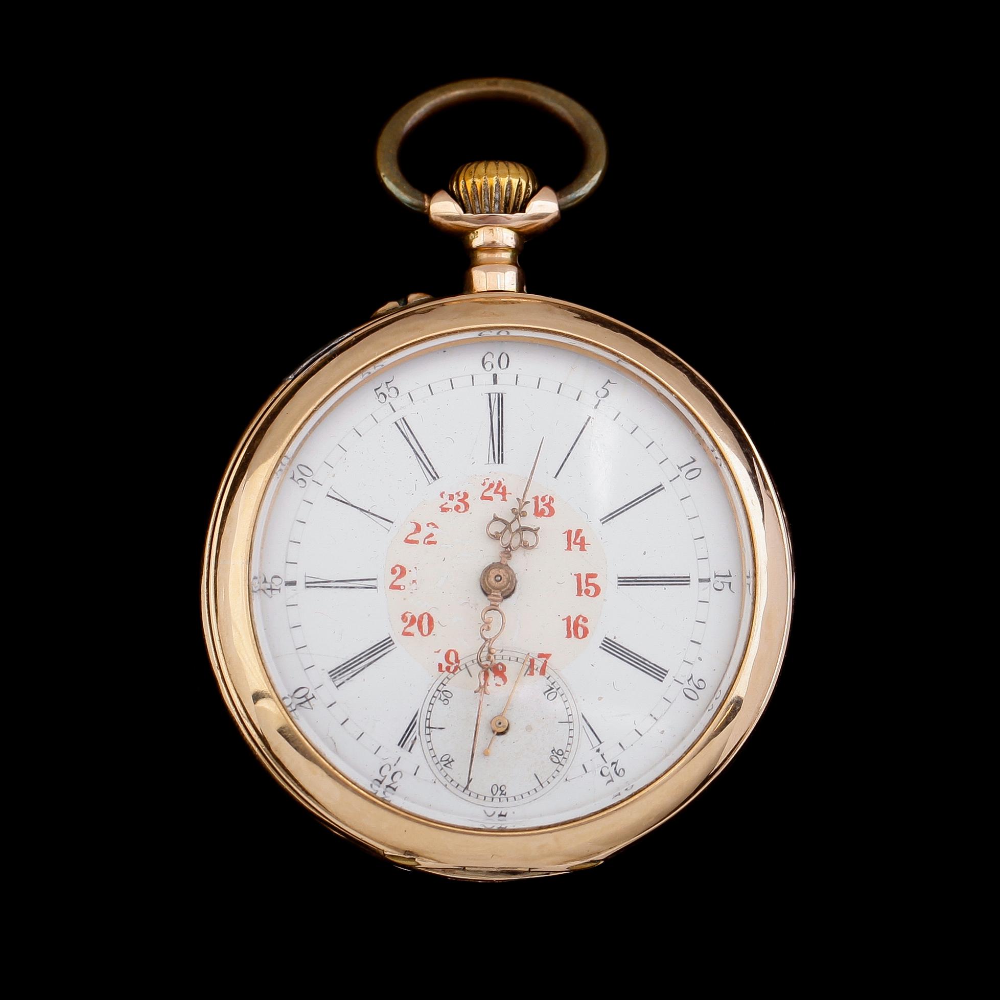 FICKUR, 14 k guld, 1900-talets första hälft.