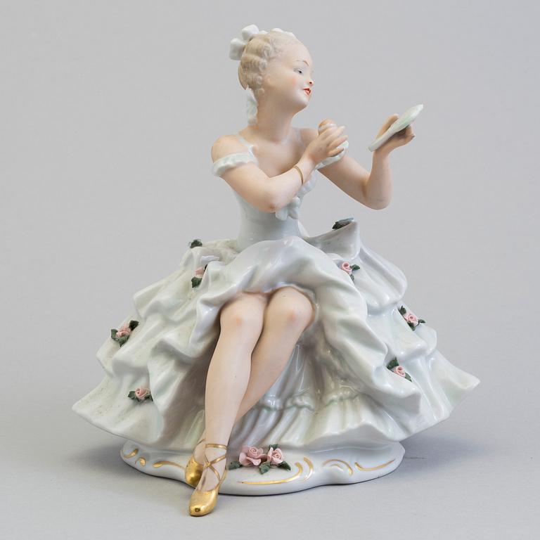 A porcelain figurine from Wallendorf, Germany.