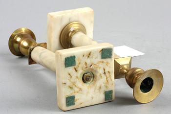 LJUSSTAKAR, ett par, gustaviansk stil, 1800/1900-tal.