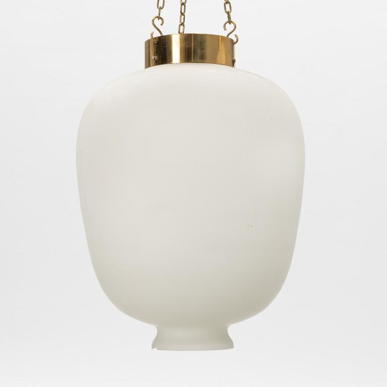 A glass ceiling light, second half of the 20th Century.