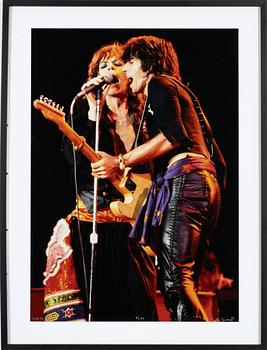 Edward Finnell, Mick Jagger & Keith Richards", 1975.