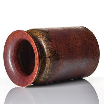 Stig Lindberg, a stoneware vase, Gustavsberg studio, Sweden 1976.