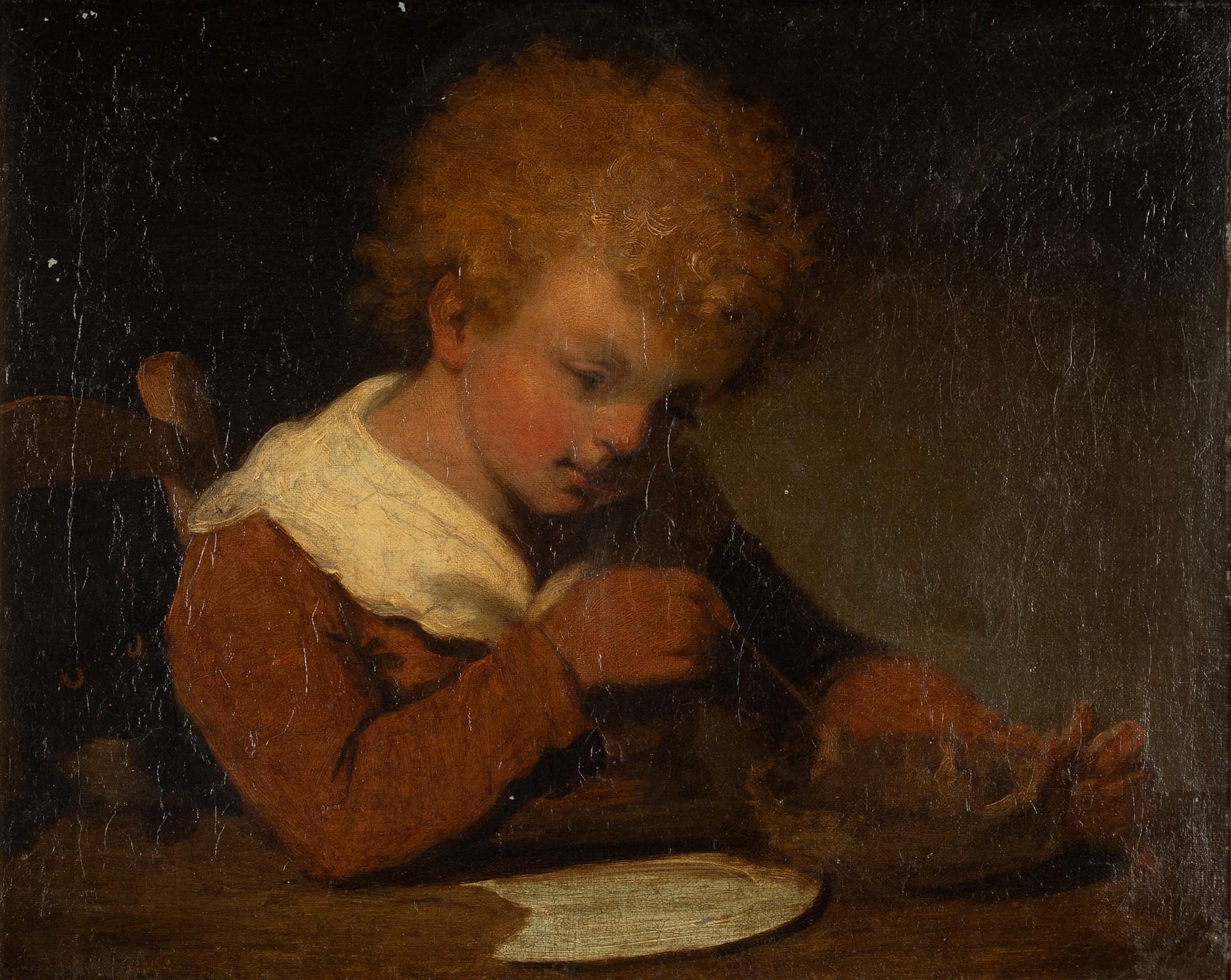 John Phillip, his artwork, The Basket Maker.