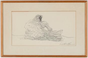 SVEND WIIG HANSEN, drawing, signed.