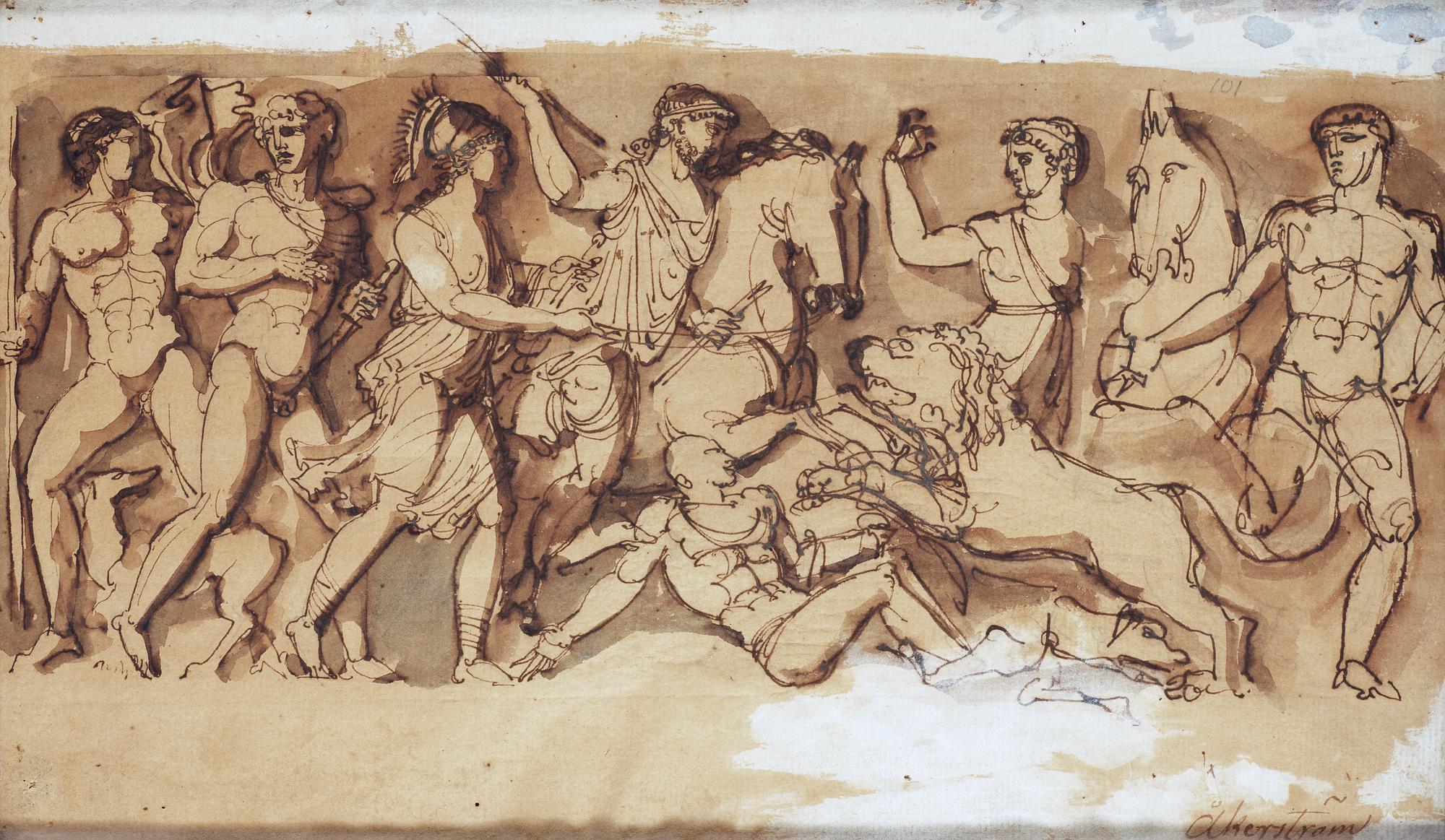 Jonas Åkerström, Antikiserande figurscen.