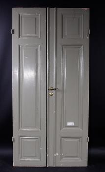 DUBBELDÖRR, 1870-tal.  Proveniens: Berns Salonger.