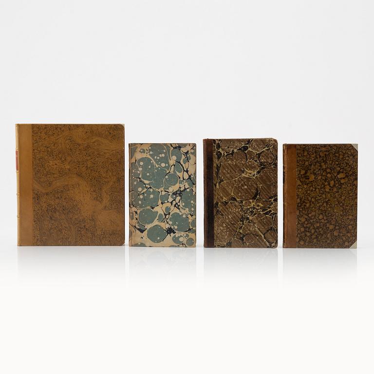 Four Swedish pharmacopoeiae of the 19th century.