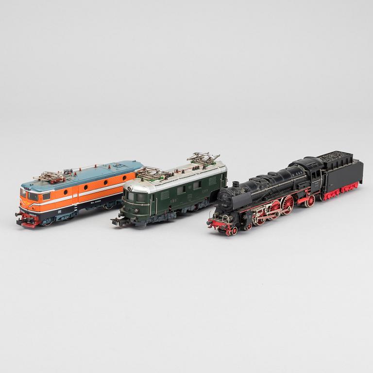 MÄRKLIN, samling lok och vagnar, 1900-talets andra hälft.