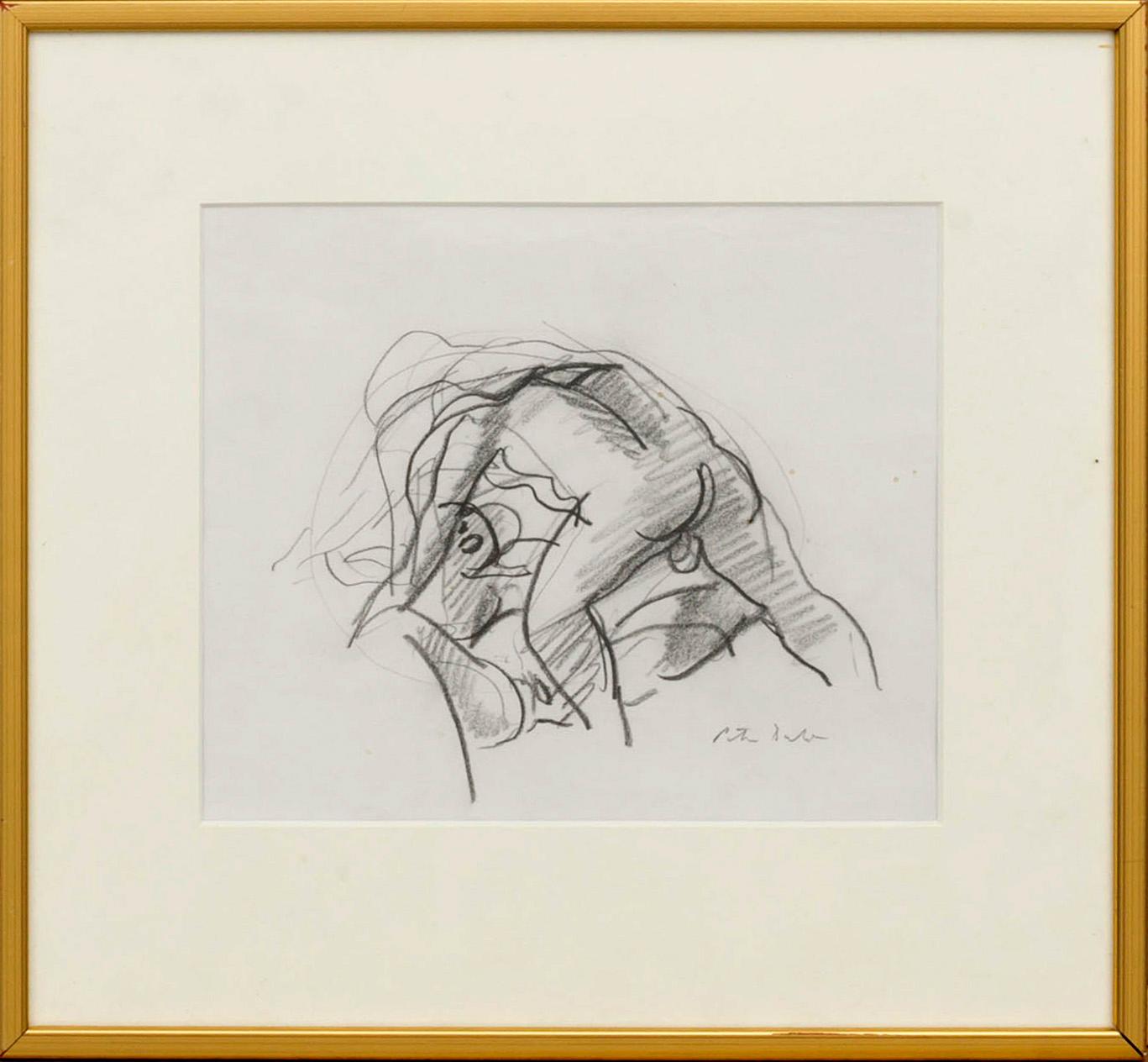 PETER DAHL, drawing, signed.