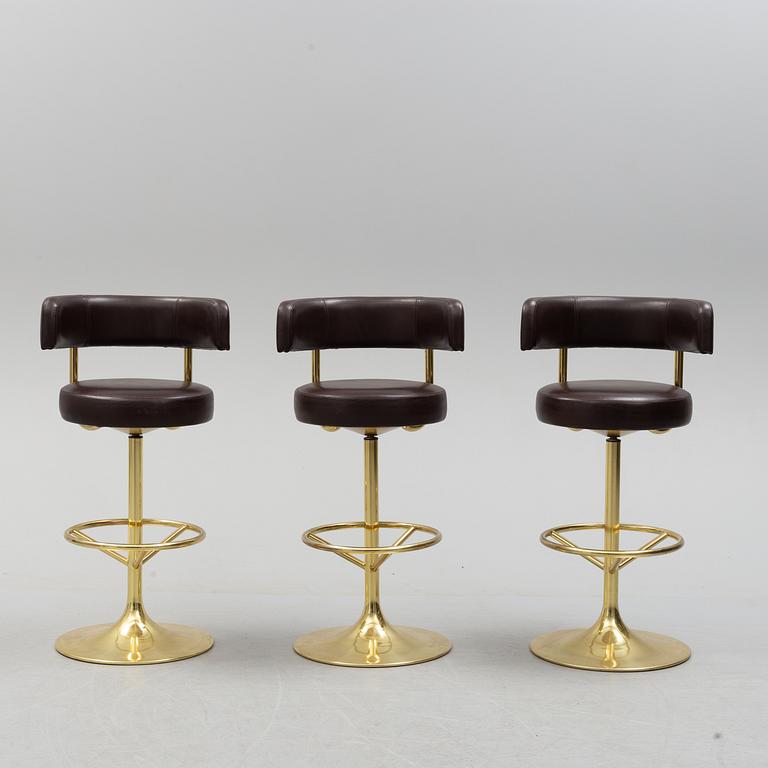 BÖRJE JOHANSON, 3 st barstolar, "Jupiter", Johanson design, Markaryd, 1900-talets andra hälft.