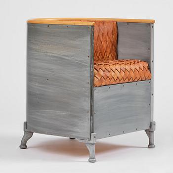 Mats Theselius, an "Aluminiumfåtölj" armchair, ed. 66/200, Källemo, Värnamo, post 1990.