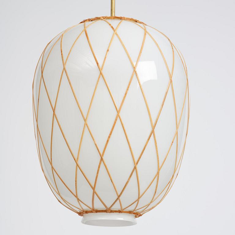 Harald Notini, taklampa, modell 11555, Arvid Böhlmarks Lampfabrik, Stockholm, 1940-tal.
