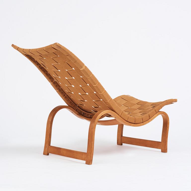 Bruno Mathsson, an early "Vilstol mod. 36" easy chair, Firma Karl Mathsson, Värnamo 1937.