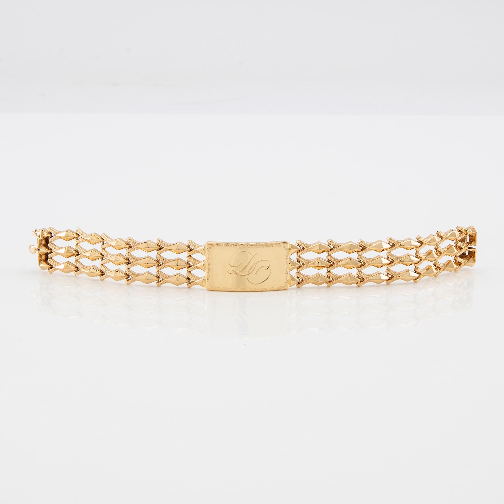 Bracelet 18K gold, Vicenza Italy.